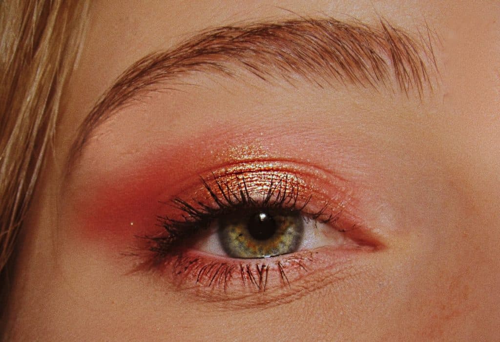 Picture of a woman wearing eye makeup